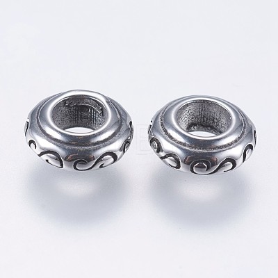 304 Stainless Steel European Beads 