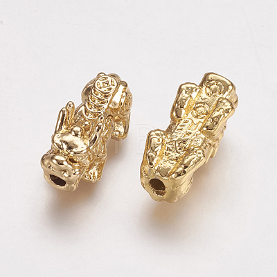 Real 24K Gold Plated Alloy Beads X-PALLOY-L205-06A-1