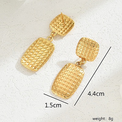 Gorgeous Vintage Stainless Steel Gold Plated Irregular Metal Texture Heart Exaggerated Lady Earrings RH6576-4-1