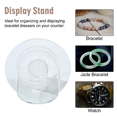 Organic Glass Bracelets/Bangles Display BDIS-N002-01-1