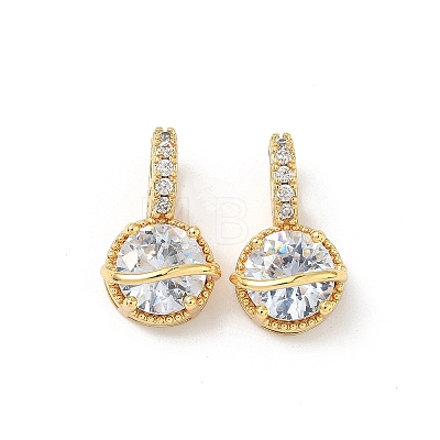 Brass Micro Pave Cubic Zirconia Pendants KK-Z139-04G-03-1