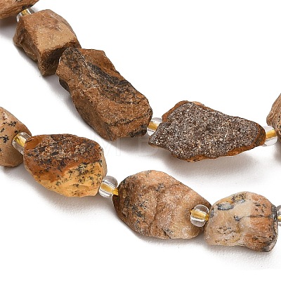 Natural Picture Jasper Beads Strands GG-CBA0B77-A08-03-1