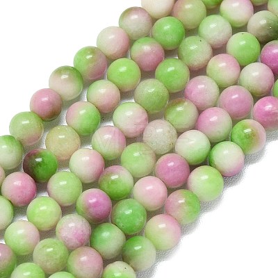 Natural Malaysia Jade Beads Strands G-B165-C08-6mm-1