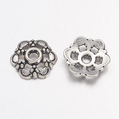 Tibetan Silver Fancy Bead Caps AA0502-1