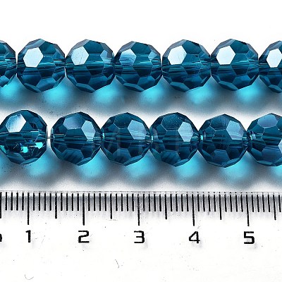 Electroplate Transparent Glass Beads Strands EGLA-A035-T10mm-A12-1