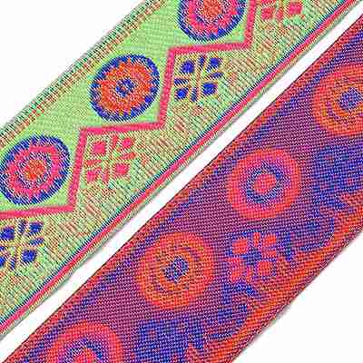 Embroidery Polyester Ribbons OCOR-WH0064-13H-1