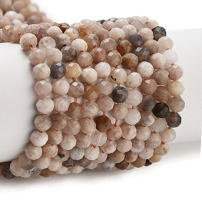 Natural Peach Moonstone Beads Strands G-B093-A01-01-1