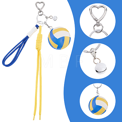 1Pc Sports ThemePU Leather Keychains KEYC-SP0001-67D-1