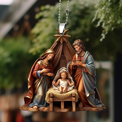 The Birth of Jesus Hanging Ornaments PW-WG35527-05-1