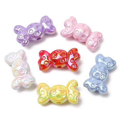Plating Opaque Acrylic Beads AC-CBAE647-08-1