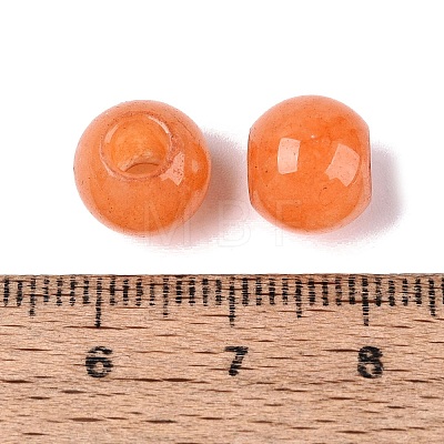 Natural White Jade European Beads G-Q607-01A-15-1