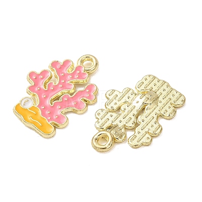 Ocean Alloy Enamel Pendants ENAM-B041-01I-1