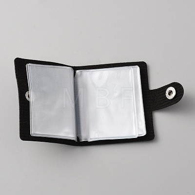 2 Inch Leather Cover Mini Photocard Holder Book AJEW-WH0248-366A-1
