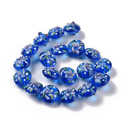 Handmade Bumpy Lampwork Beads Strands LAMP-K027-06H-1