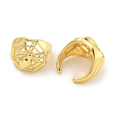 Brass Cuff Earrings EJEW-C104-085G-1