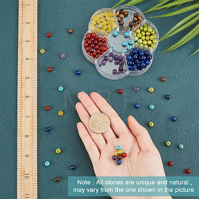 280Pcs 7 Colors Natural Mixed Gemstone Beads G-SC0001-57-1