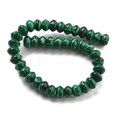 Synthetic Malachite Beads Strands G-P559-A04-01-1