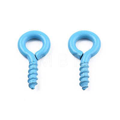 Spray Painted Iron Screw Eye Pin Peg Bails IFIN-N010-002B-04-1