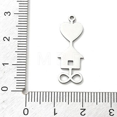 201 Stainless Steel Pendants STAS-B136-16P-1