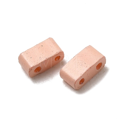 2-Hole Baking Paint Glass Seed Beads SEED-S023-17B-37-1