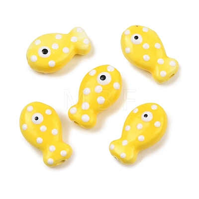 Handmade Porcelain Beads X-PORC-B009-03J-1