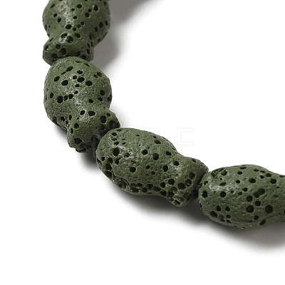 Natural Lava Rock Beads Strands G-U007-01J-1