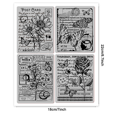 Rubber Clear Stamps DIY-WH0251-025-1