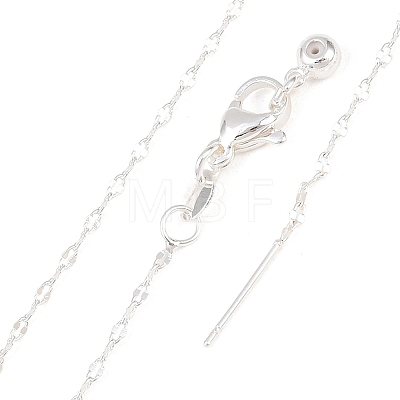 1.5MM Adjustable Slider Brass Dapped Chain Necklaces for Men Women NJEW-L012-10S-1