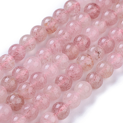 Natural Strawberry Quartz Beads Strands G-P433-29-1