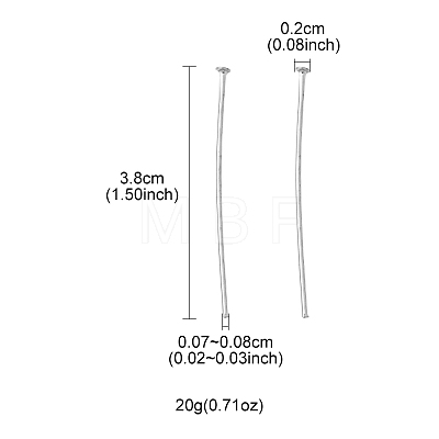 Iron Flat Head Pins IFIN-FS0001-30B-1