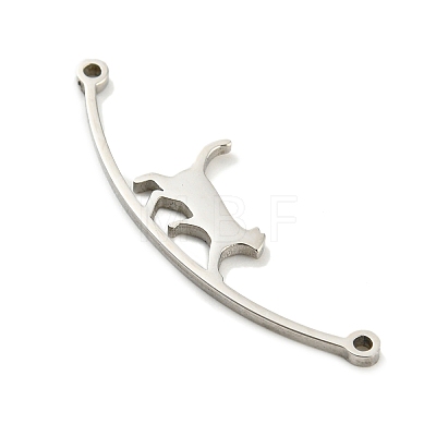 Non-Tarnish 304 Stainless Steel Connector Charms STAS-Q255-02P-1