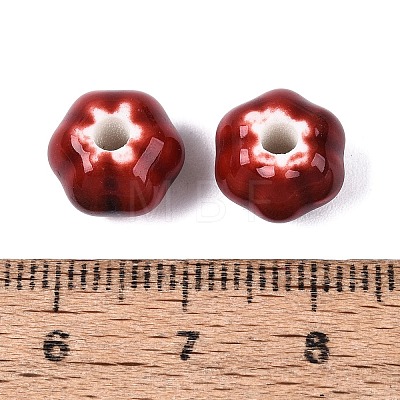 Vintage Handmade Porcelain Beads PORC-Q006-07K-1