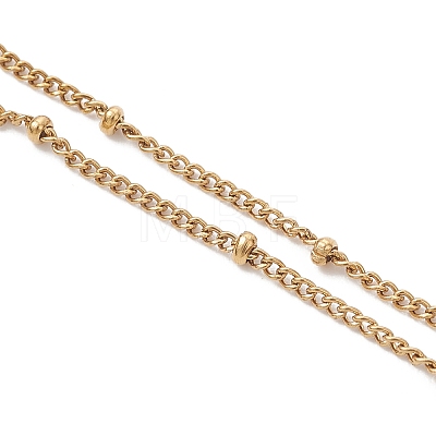 304 Stainless Steel Satellite Chain Slider Bracelet Making AJEW-JB01554-02-1