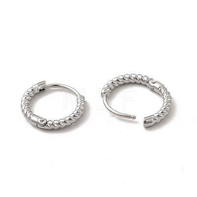 Non-Tarnish 316 Stainless Steel Hoop Earrings for Women EJEW-C004-16B-P-1