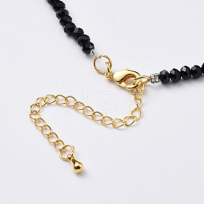 Glass Beads Pendants Necklaces NJEW-JN02562-02-1