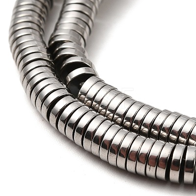 Non-magnetic Synthetic Hematite Beads Strands G-K011-4x1mm-03-1
