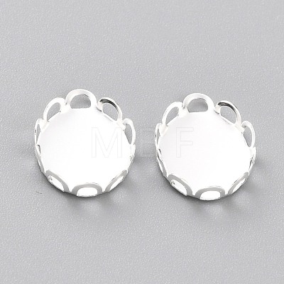 304 Stainless Steel Charms Cabochon Settings STAS-Y001-11S-1