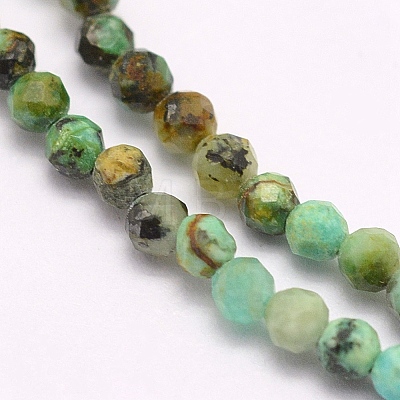 Natural African Turquoise Beads Strands G-F509-29-3mm-1