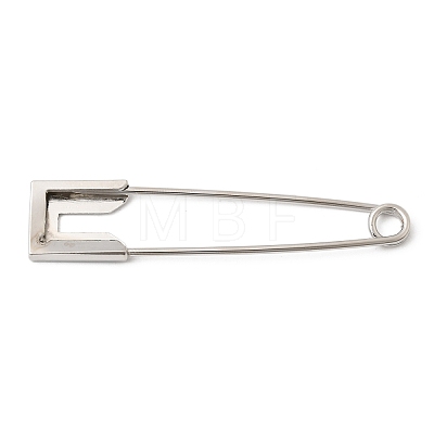 Alloy Extra Large Safety Pin Brooches JEWB-B043-01P-1