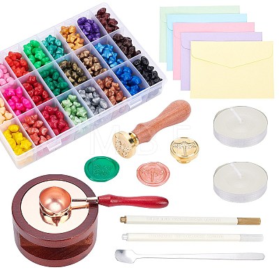 CRASPIRE DIY Wax Seal Stamp Kits DIY-CP0002-56-1