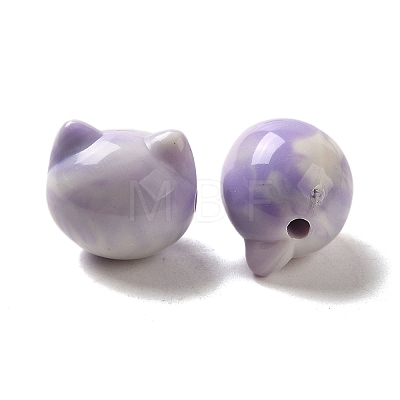 Two Tone Transparent Acrylic Beads TACR-P008-01B-07-1