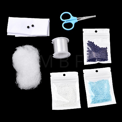 3D Dolphin DIY Bead Embroidery Kits DIY-A064-02D-1