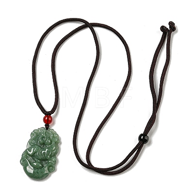 Natural Jadeite Pendant Necklaces G-H306-05-03-1