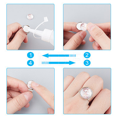 DIY Jewelry Finger Ring Making Kits DIY-FH0001-24-1