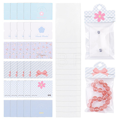 60Pcs 6 Styles Paper Foldable Header Cards CDIS-TA0001-52-1
