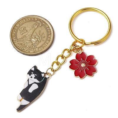 Alloy Enamel Pendants Keychain KEYC-JKC00885-1