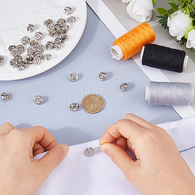 40Pc 1-Hole Zinc Alloy Shank Buttons BUTT-FH0001-039-1