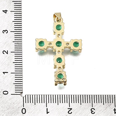 Brass Pave Cubic Zirconia Pendants CU-CBAE7DF-11G-B01-1