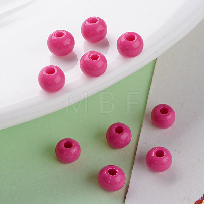 Opaque Acrylic Beads X-MACR-S370-C6mm-A13-1