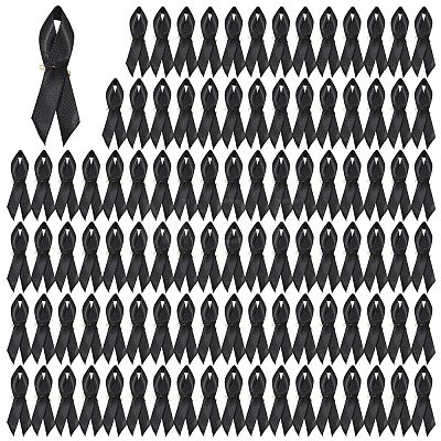 100Pcs Awareness Ribbon Nylon Lapel Pin Backs for Backpack Clothes JEWB-GL0001-03A-1